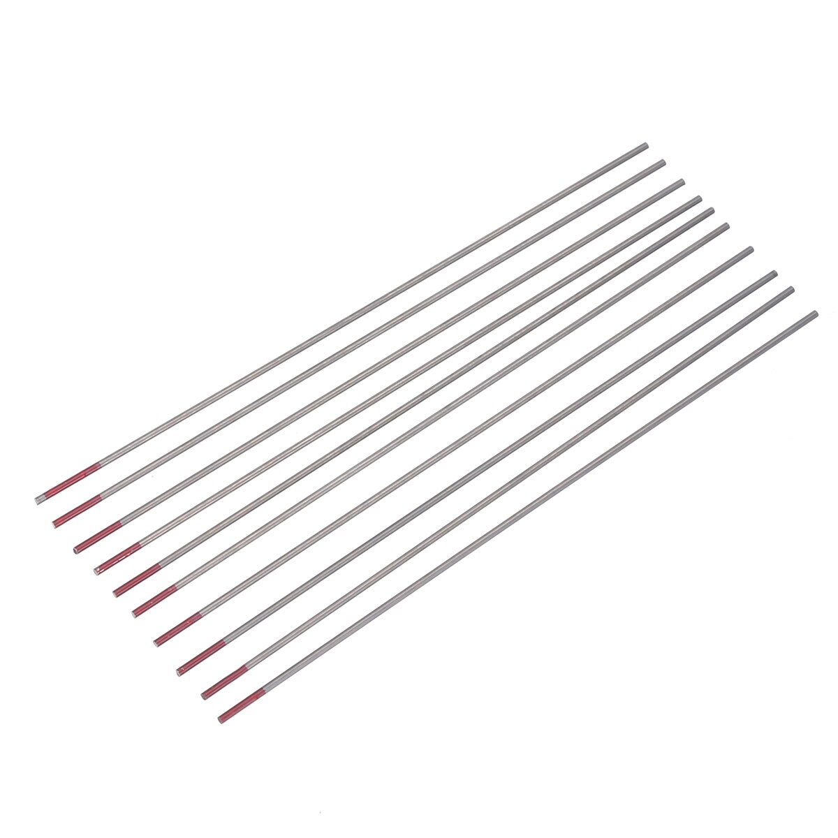 10 Stuks Tig Lassen Wolfraam Elektroden Staaf Mayitr 2% Gethorieerde Wolframelektrode 1.6X150Mm WT20 Rood Voor Lassen carbon Staal