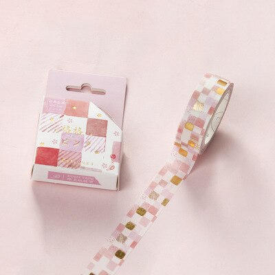 Cinta Washi romántica de estilo japonés, 15mm X 5m, Washi Tape Wave crane Sakura, cinta adhesiva decorativa para álbum de recortes, soporte escolar: B