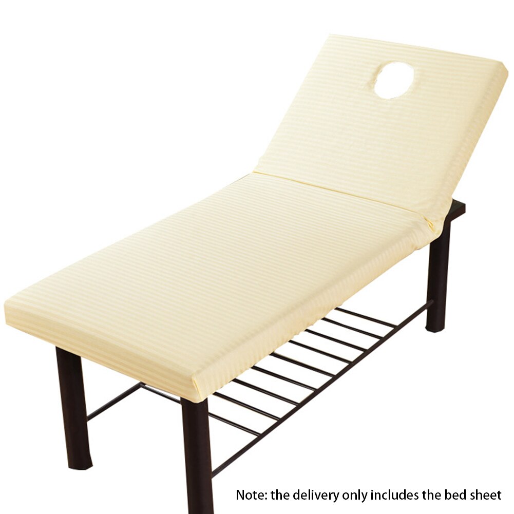 Non Slip With Face Hole Elastic Dustproof Bedding Table Sheet Cotton Blend Spa Salon Massage Bed Cover Soft Full Wrap