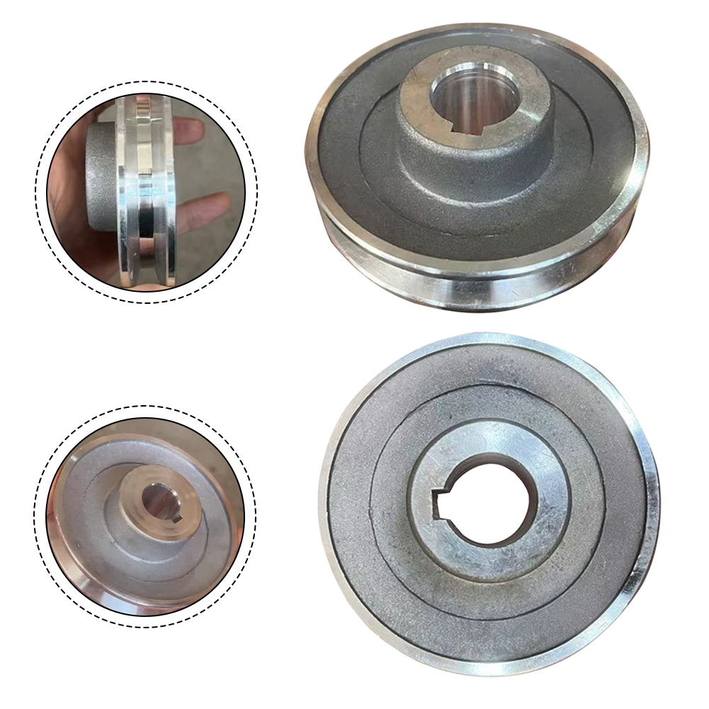 1pc Riemenscheibe Aluminium L-halterung A-Typ Dreieck Riemenscheibe Luft Kompressor Power Werkzeuge Einzigen Nut motor Riemenscheibe Teile