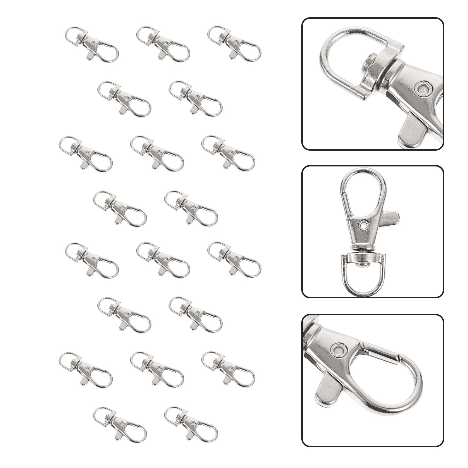 20pcs Bird Cage Locks Stainless Steel Locks Pet Bird Cage Door Buckle Lock: Default Title