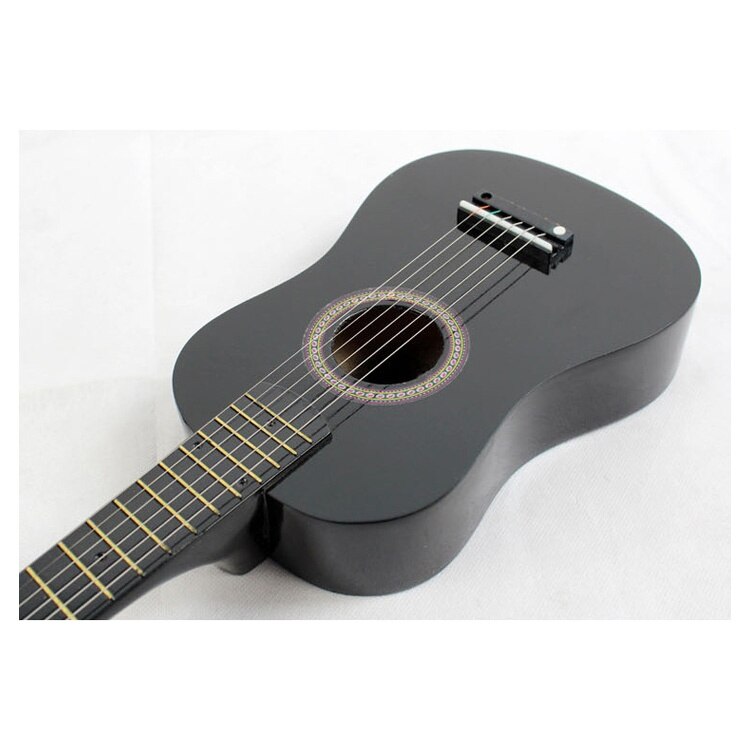 23Inch Gitaar Mini Gitaar Basswood Kid 'S Muzikale Speelgoed Akoestische Snaarinstrument Met Plectrum 1st String Natuurlijke Kleur