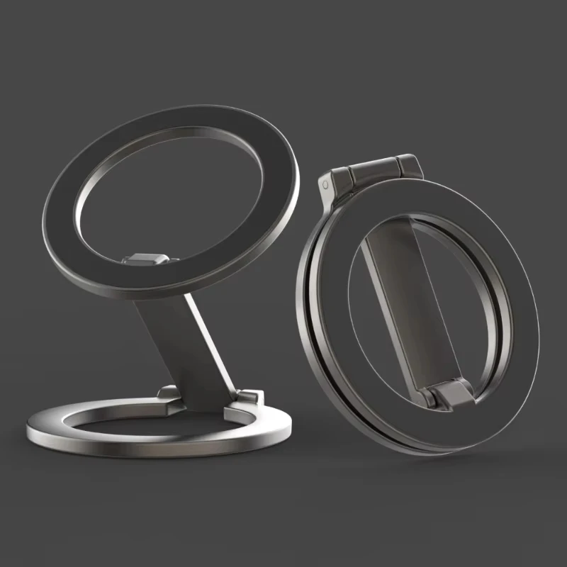 Sammenleggbar dobbeltsidig magnetisk telefonholder til magsafe tredemølle universell sammenleggbar bilholder magnetisk smarttelefonstativ