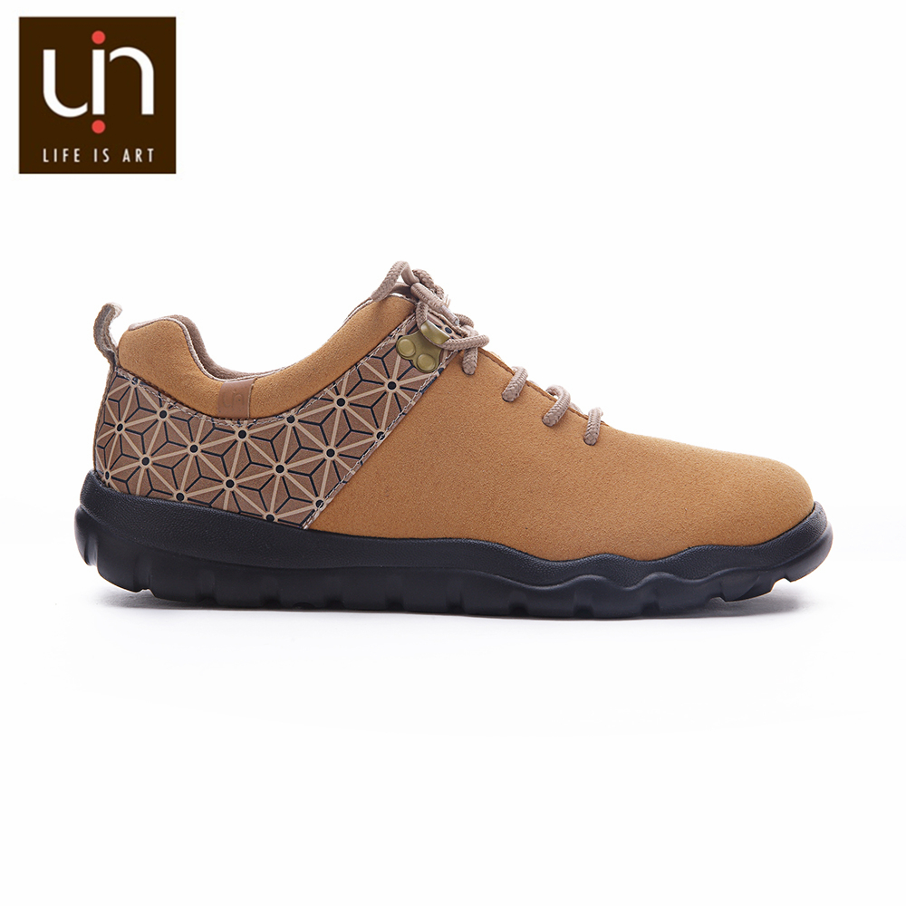 Uin quebec -serien höst/vinterskor för kvinnor/män mikrofiber mocka sneakers breda fötter utomhus casual casual skor lätt