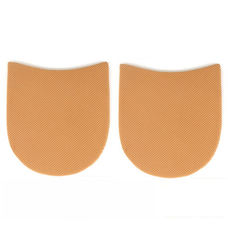 1 par tjocka platt skyddssko sulor yttersula häl elastisk gör-det-själv ersättningsgummi reparation anti-halk mjuka män kvinnor: Beige