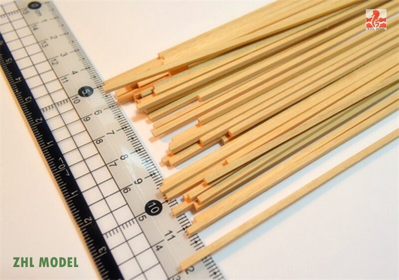 ZHL Indonesian timber wood strips 25 pieces model ship