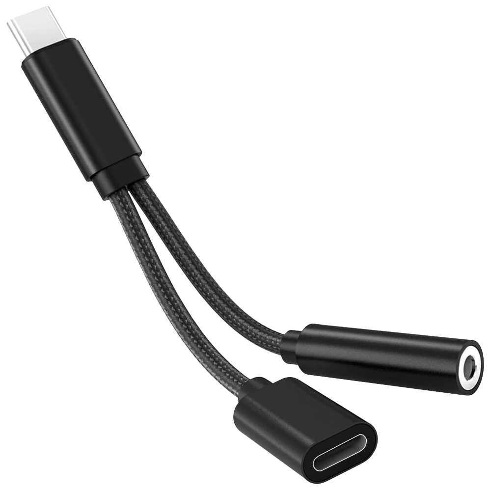 Adaptateur USB-C Vers Jack 3.5mm - Convertisseur Audio Numérique Pour écouteurs - Compatible Smartphones USB-C