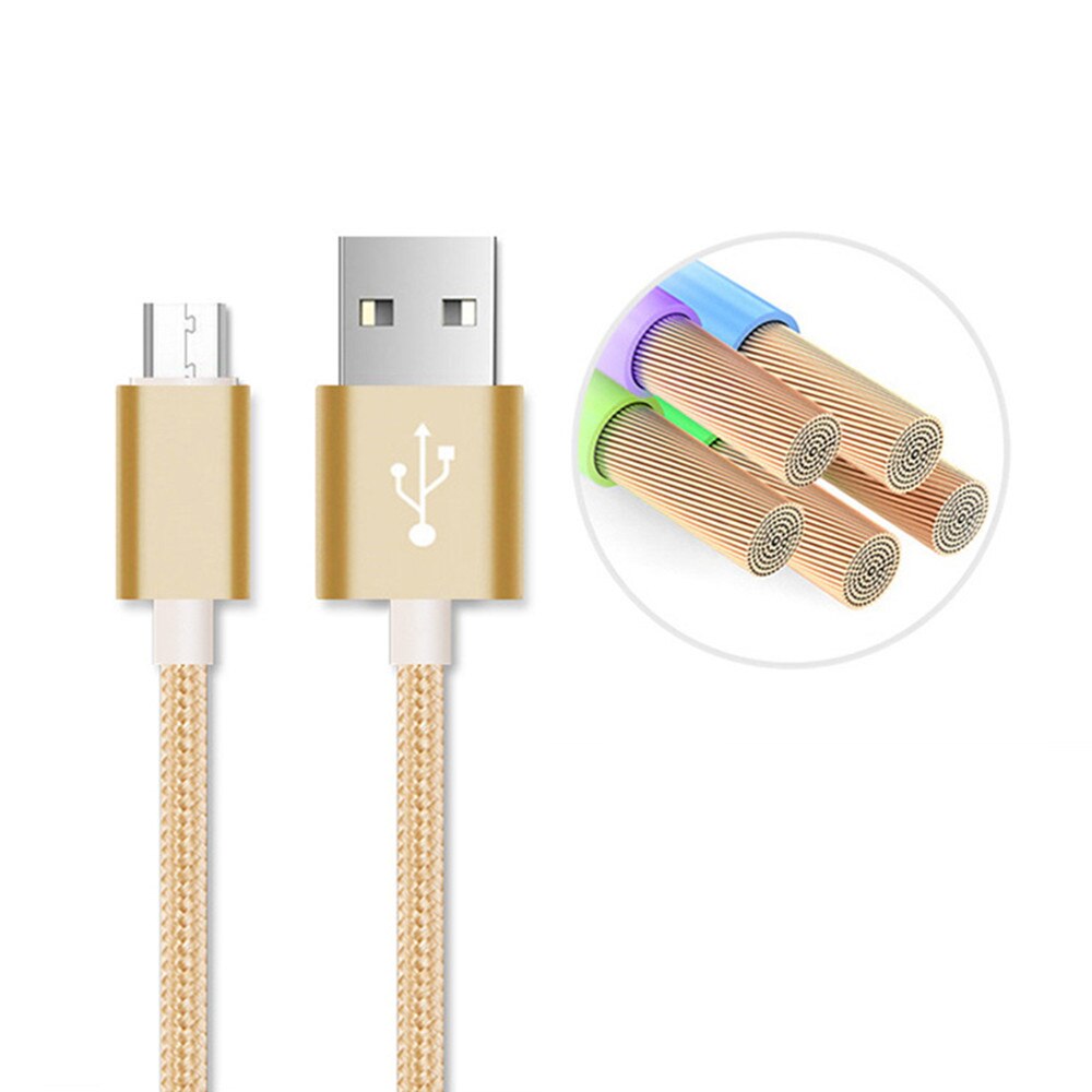 Micro USB Android 2A Schnelle Lade Und Daten Übertragung Linie Männlichen Zu Kopf USB 2.0 Kompatibel Mit Alle USB stecker