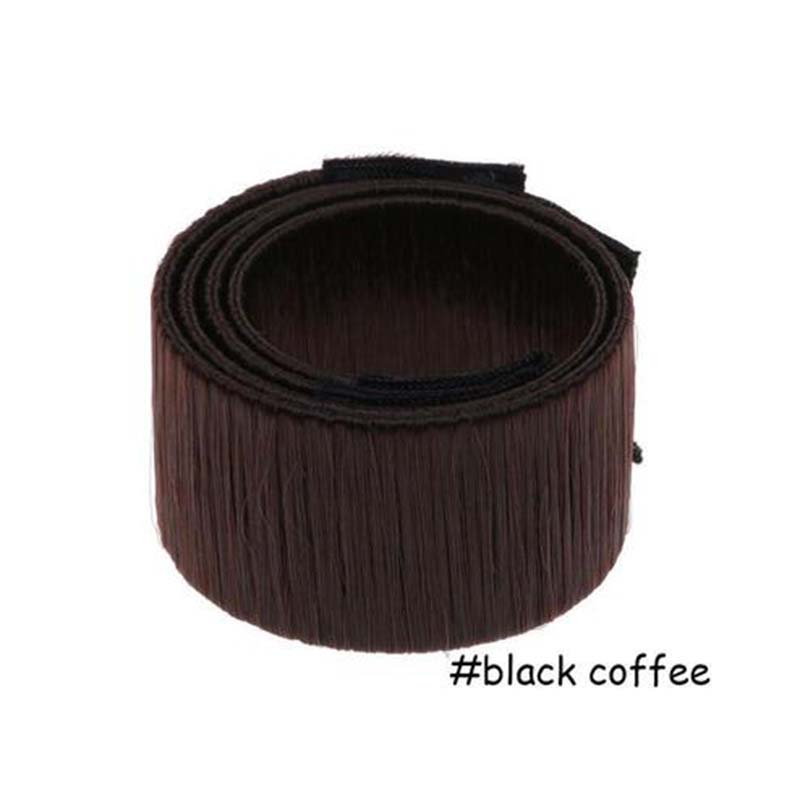 Mooie Mode Meisjes Kinderen Franse Vlecht Haar Tools Styling Eenvoudige DIY Donuts Magic Bun Maker Koreaanse Kids Haar Accessoires: Black Coffee