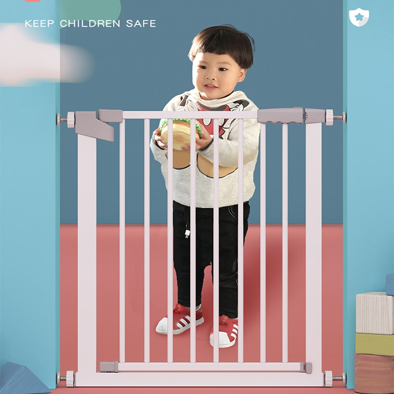 Child Safety Gate Baby Stairs Entrance Guardrail Punch-free Child Protection Fence Pet Dog Isolation Gate Two-way Door Fence