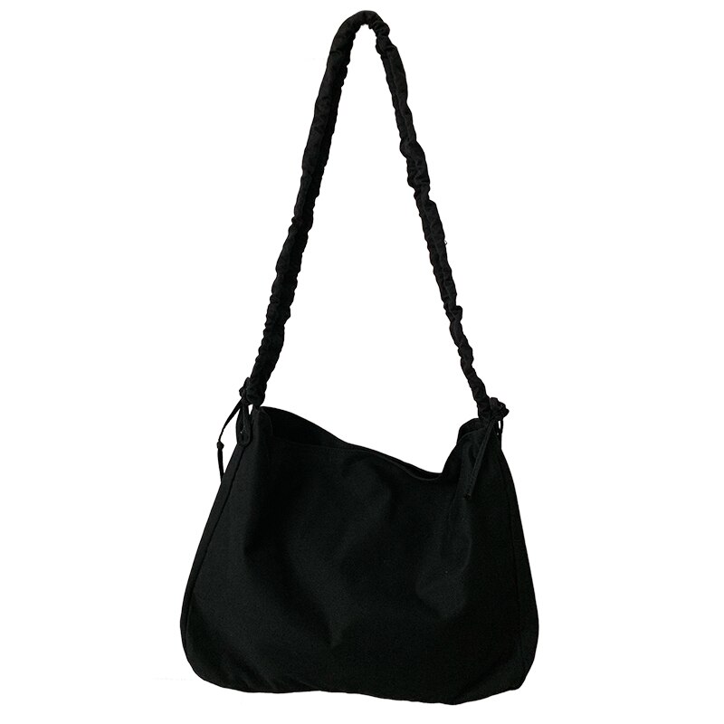 2022 hopfällbara kvinnor handväska toe dam casual canvas väska estetiskt elastiskt band axelväska strand bolsa