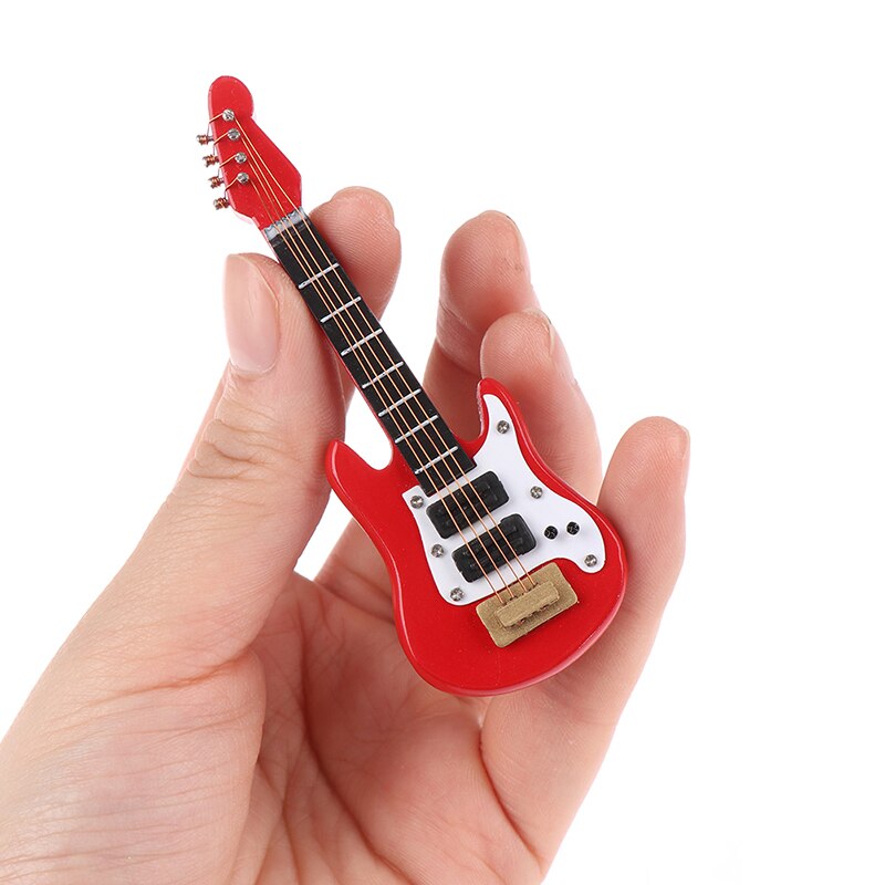 1:12 puppenhaus Miniatur Musik Elektrische Gitarre für freundlicher Musical Spielzeug Haus Dekor