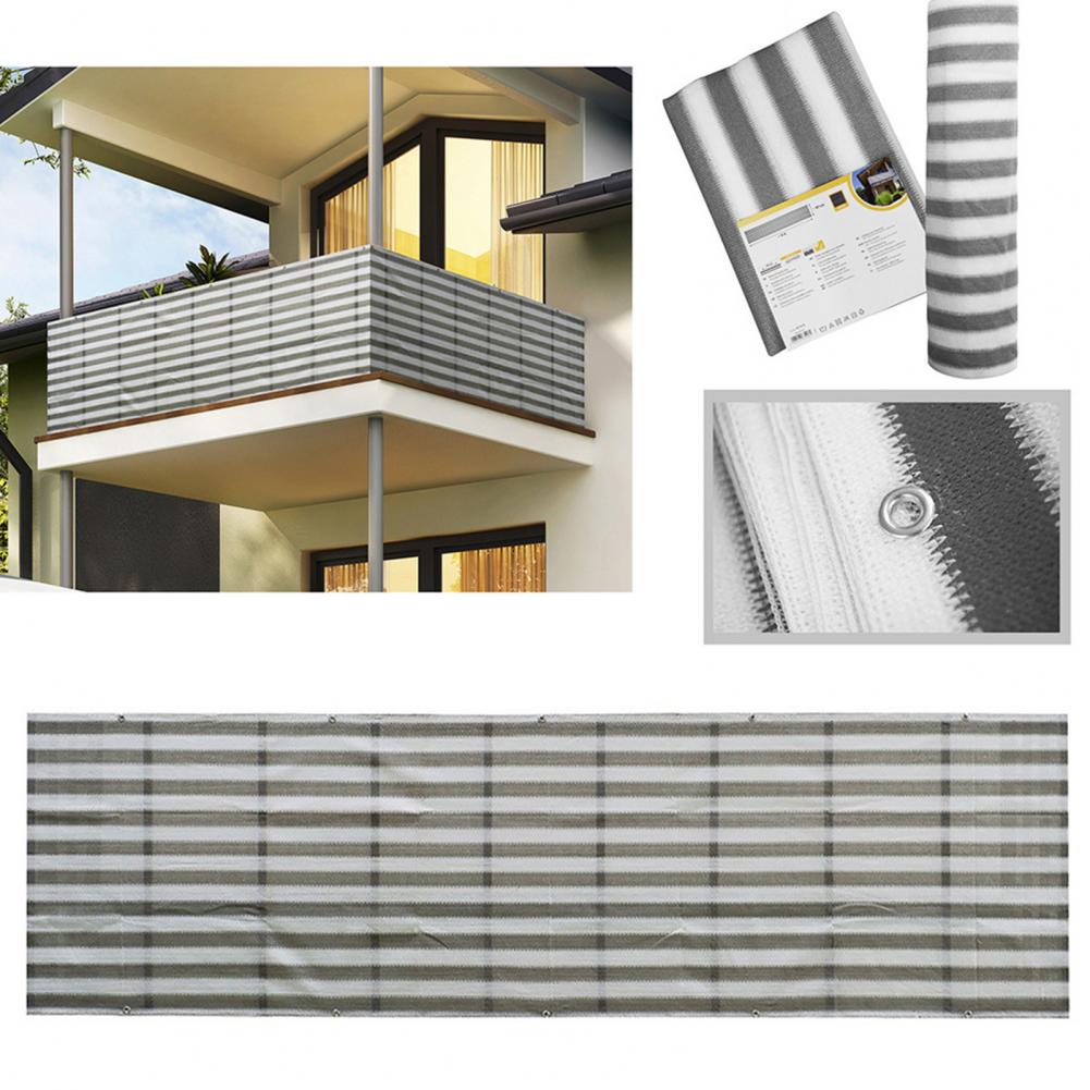 Balcony Sunshade Net Portable DIY Privacy Screen Fence Mesh Sunshade Net for Household Supplies
