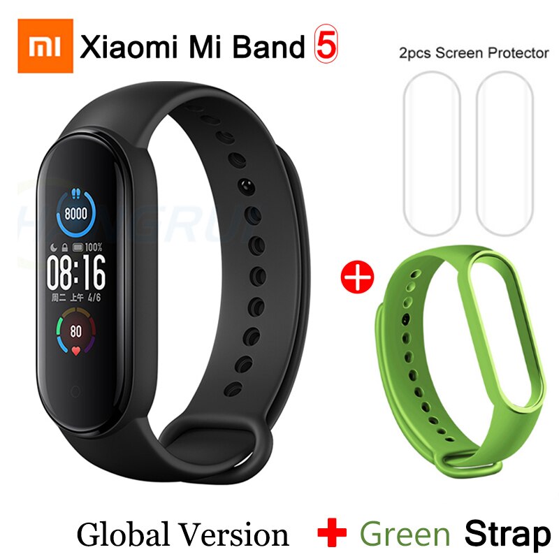 Globale Versione Xiaomi Mi Banda 5 Braccialetto Fitness Tracker Wristband OLED Colorato Dello Schermo Intelligente Impermeabile Monitor di Frequenza Cardiaca Fascia: style6