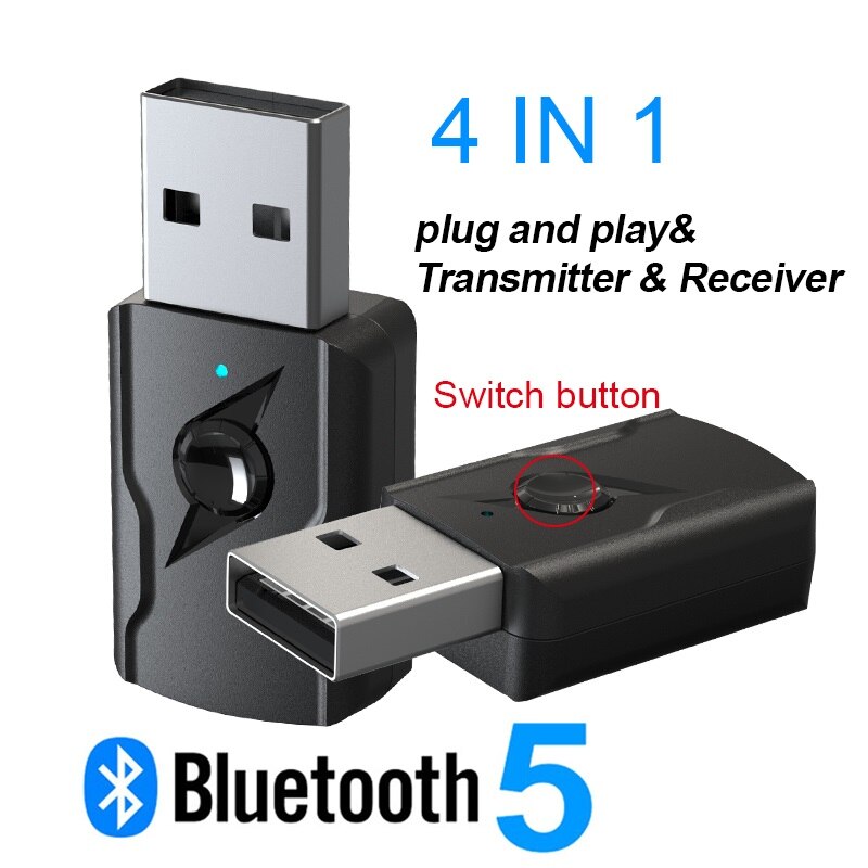Pc Adapter Bluetooth Ontvanger Zender Bluetooth Dongle Usb Draadloze Usb Bluetooth Adapter 5.0 Voor Computer Bluetooth 5.0