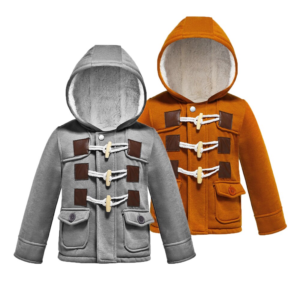 Winter Boys Jackets Keep Warm Thick Casual Hooded Coats For Kids Resist The Severe Cold Toddler Children Clothing