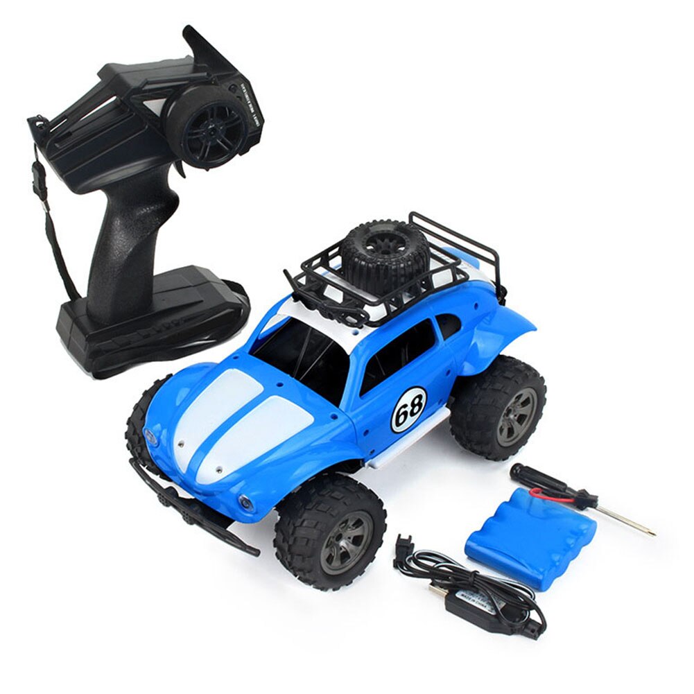 2.4G 4WD Electric Mini RC Crawler Off-road Buggy Vehicle Car Children Toy: Blue