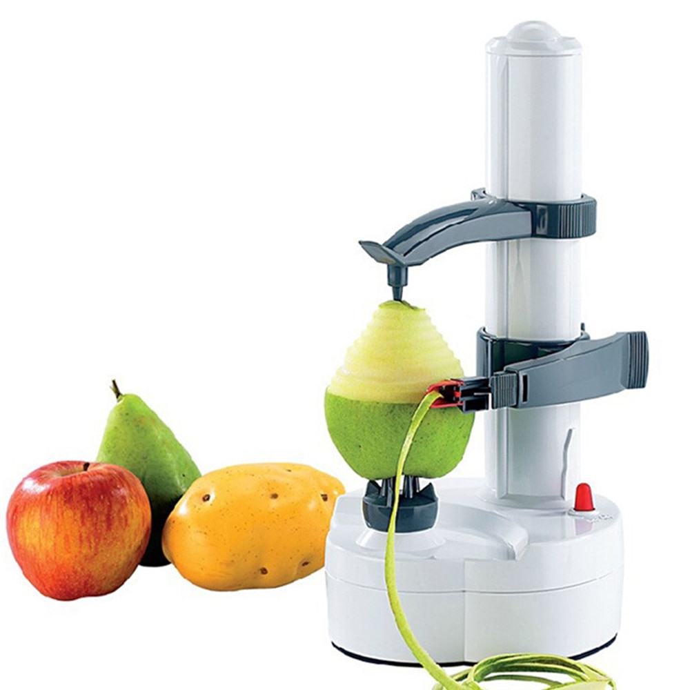 Elektrische Dunschiller Fruit Groenten Automatische Rvs Apple Peeler Multifunctionele Gereedschap Keuken Aardappel Cutter Machine