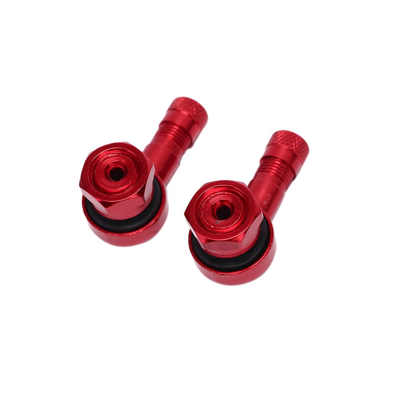 Vástago de válvula de aluminio CNC de ángulo de 90 grados, 2 uds., neumático de rueda de motocicleta, vástago de válvula sin cámara s para piezas de rueda de llanta de 10mm y 11,3mm: RD