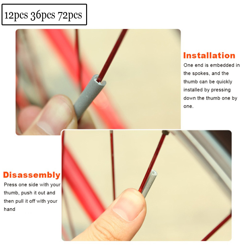 36 Clip-on Riflettori Per Raggi Ruota Bici - ESW Leisure - Sicurezza Notturna