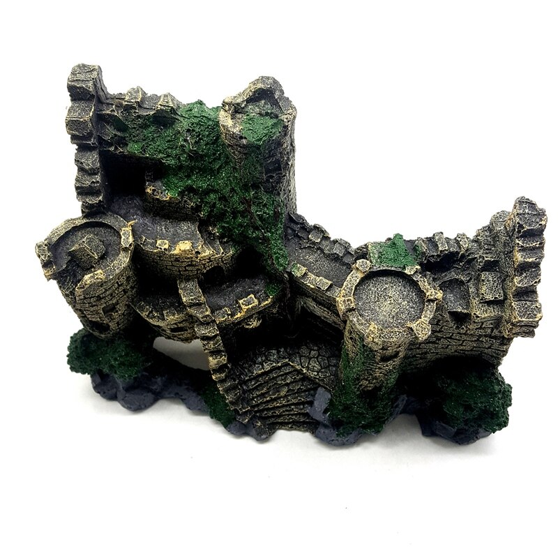 Aquarium ornament kasteel schuilplaats aquarium decoraties grote aquarium decoraties hars handwerk