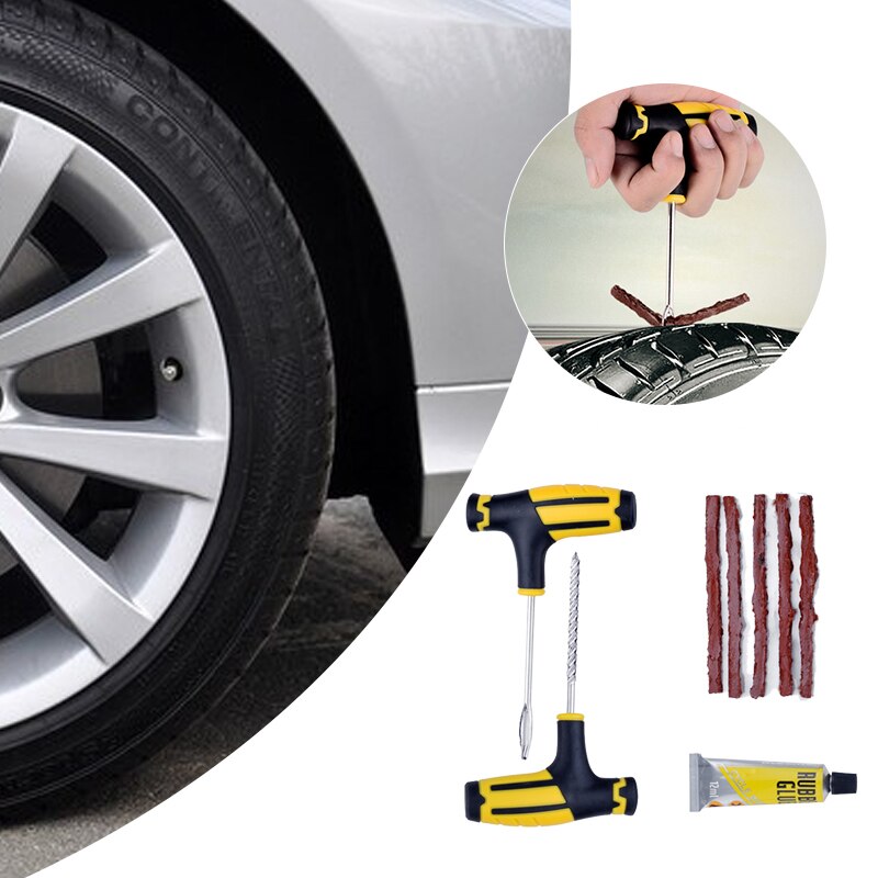 1 Set Tire Repair Tools Auto Motorcycle Tubeless Vacuum Tires Repairing Tool