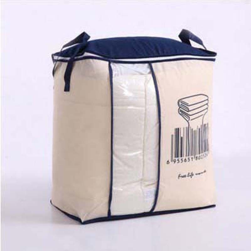 Non-woven Draagbare Kleding Opbergtas Organizer 45.5*51*29Cm Vouwen Closet Organizer Voor Kussen quilt Deken Beddengoed: Western style