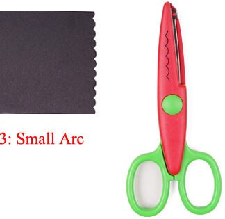 Handicraft cut craft DIY shear Student Office Snip Scissor Household paper School Stationary: Zig Zag Type 2