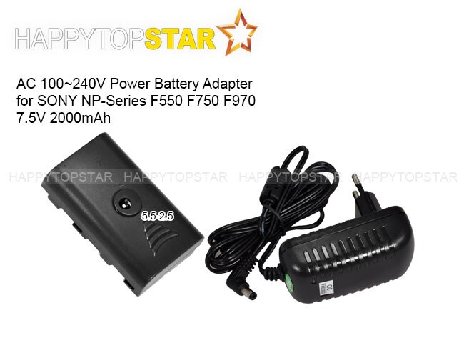 110 V/220 V AC Adapter Adapter Power voor CN-160 CN-216 YN-160 CN-304 Pad22 1040 LED Video LED Vervangen SONY NP F550 F970 F750 F570