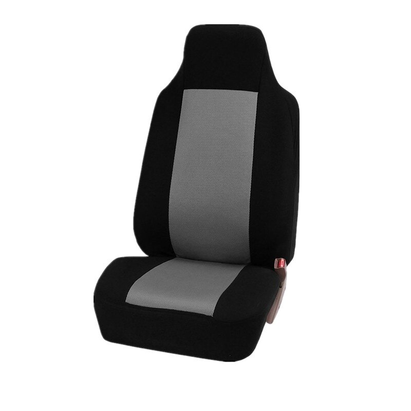 Car Seat Cover Airbag Compatible Ventilation Cloth Seat Protector Cushion Autos Universal Interior Accessories Fit Most Cars: 1 seat black gray
