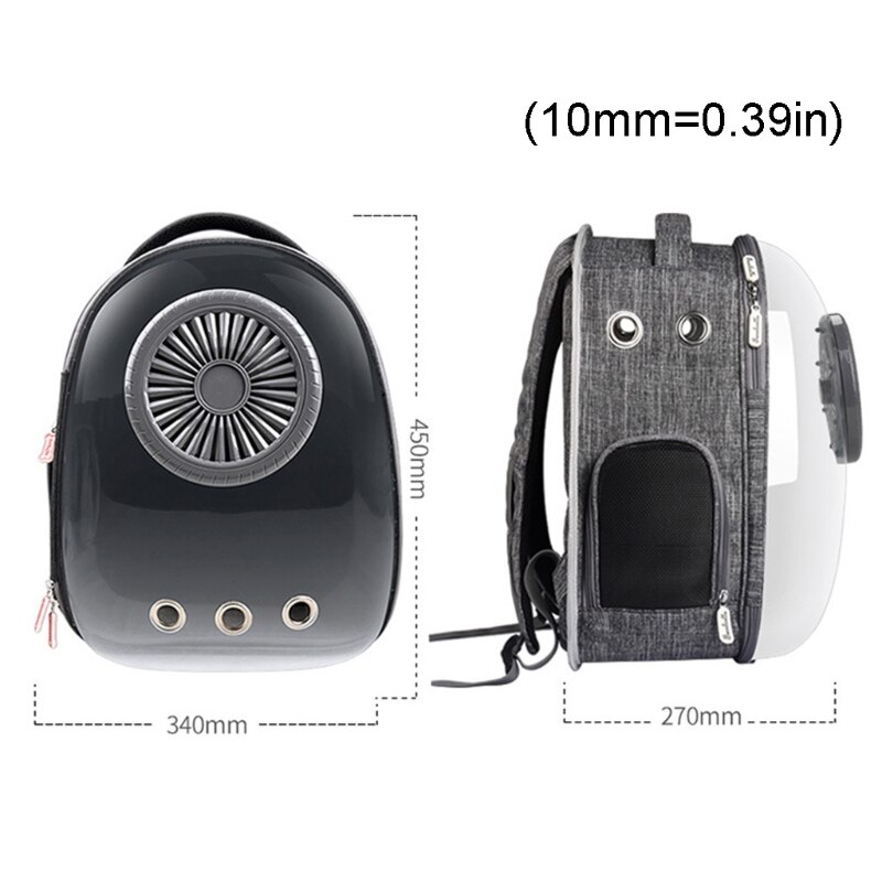 Bubble Window Lightweight Pet Carrier Backpack Mul... Grandado