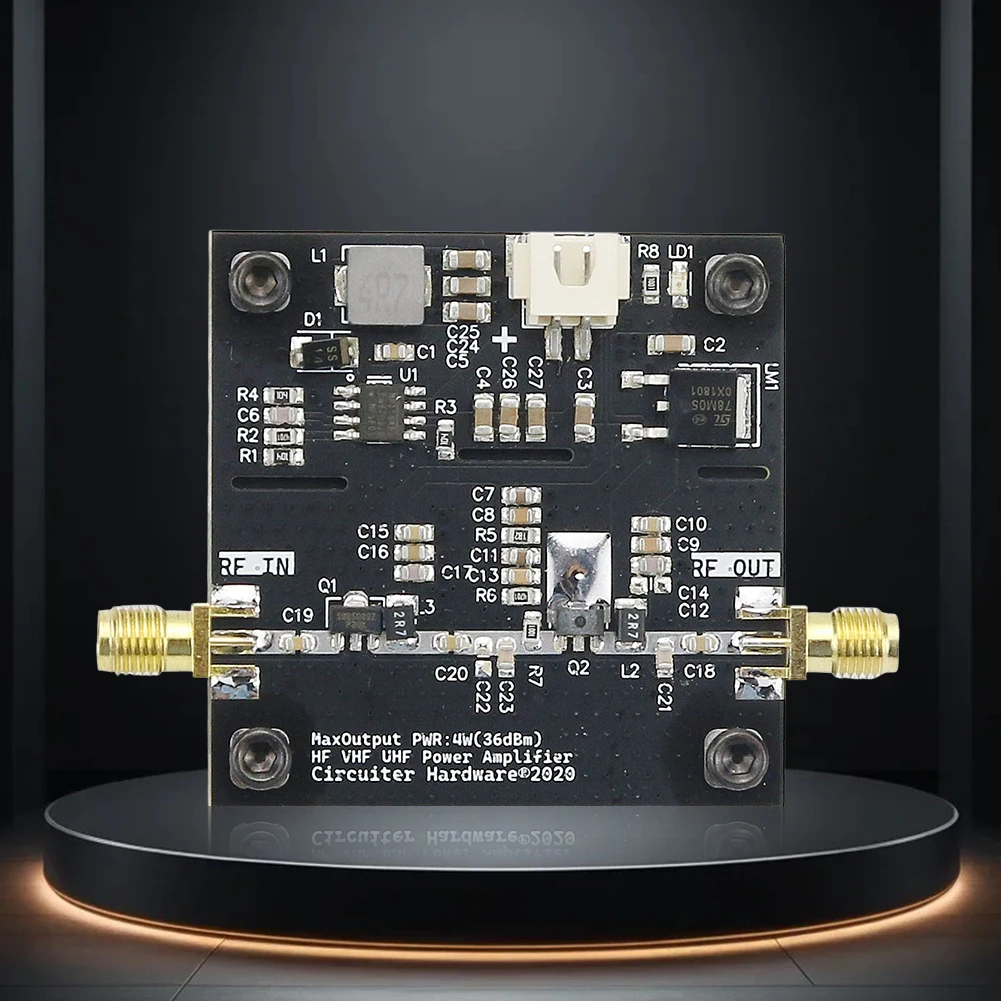 0.5-800MHz VHF UHF RF Power Amplifier HF VHF UHF Transmitter Power Amplifier Module for Ham Radio