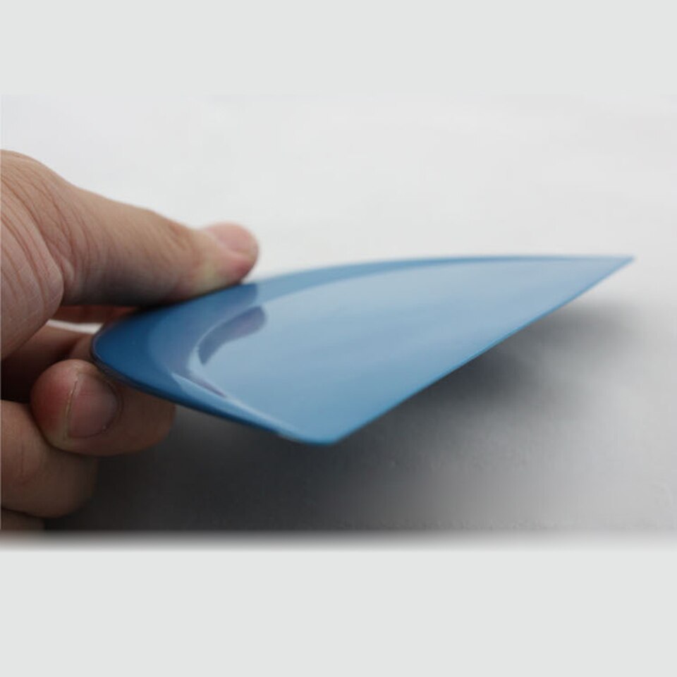 Bleu demi-lune carte à puce voiture teinte raclette voiture Vinly emballage outil pour fenêtre teinte installation MO-161