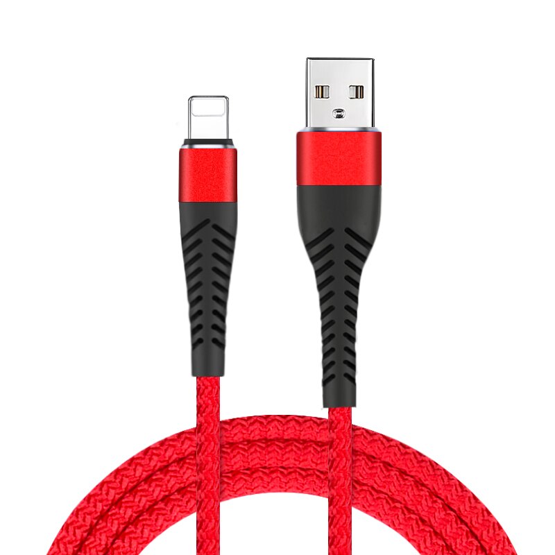 1m 2m 3m Herkunft USB Daten synchronisieren Ladegerät Kabel für iPhone X XS XR 11 Profi Max 5 5s 6 6S 7 8 Plus Schnelle Ladung Telefon Langes Kabel: verrotten / 3m