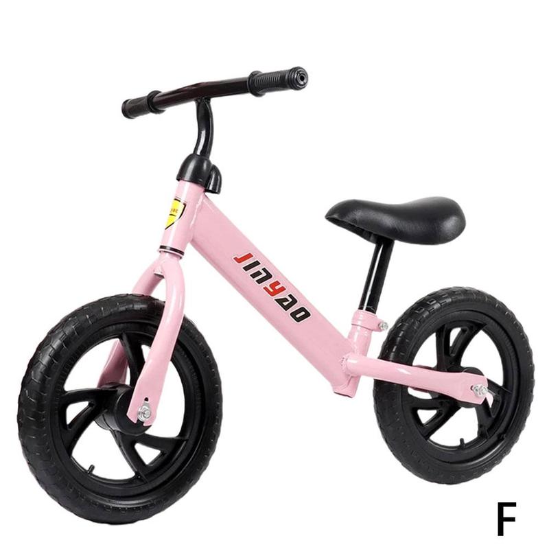 12 pollici bambini Balance Bike Walker bambini giro sul giocattolo per bambini di 2-6 anni per l'apprendimento a piedi Scooter a due ruote senza piede: f