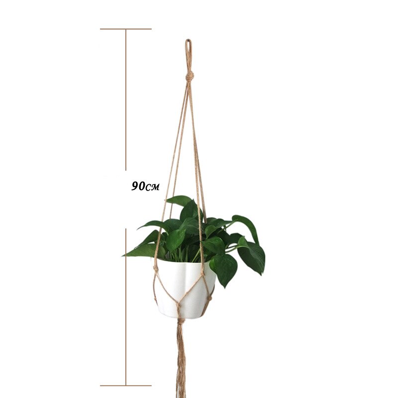 100% Handmade Macrame Plant Hanger Flower /pot Hanger for Wall Decoration Courtyard Garden Decor: 2