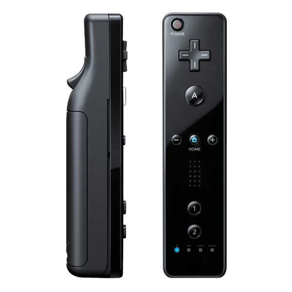 Zwart Motion Sensor Afstandsbediening + Wired Nunchuck Combo voor Nintendo Wii Console