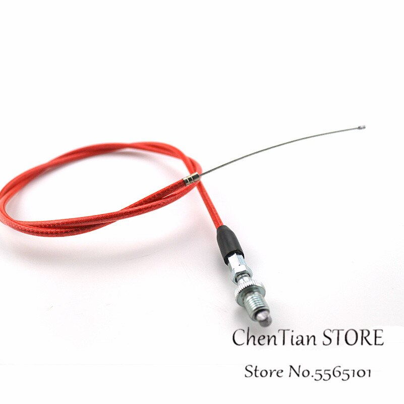 Modified Extended Throttle Line Single/Double Automatic Carburetor Throttle Grip Cable Wire Accelerate Pump Carb: Red