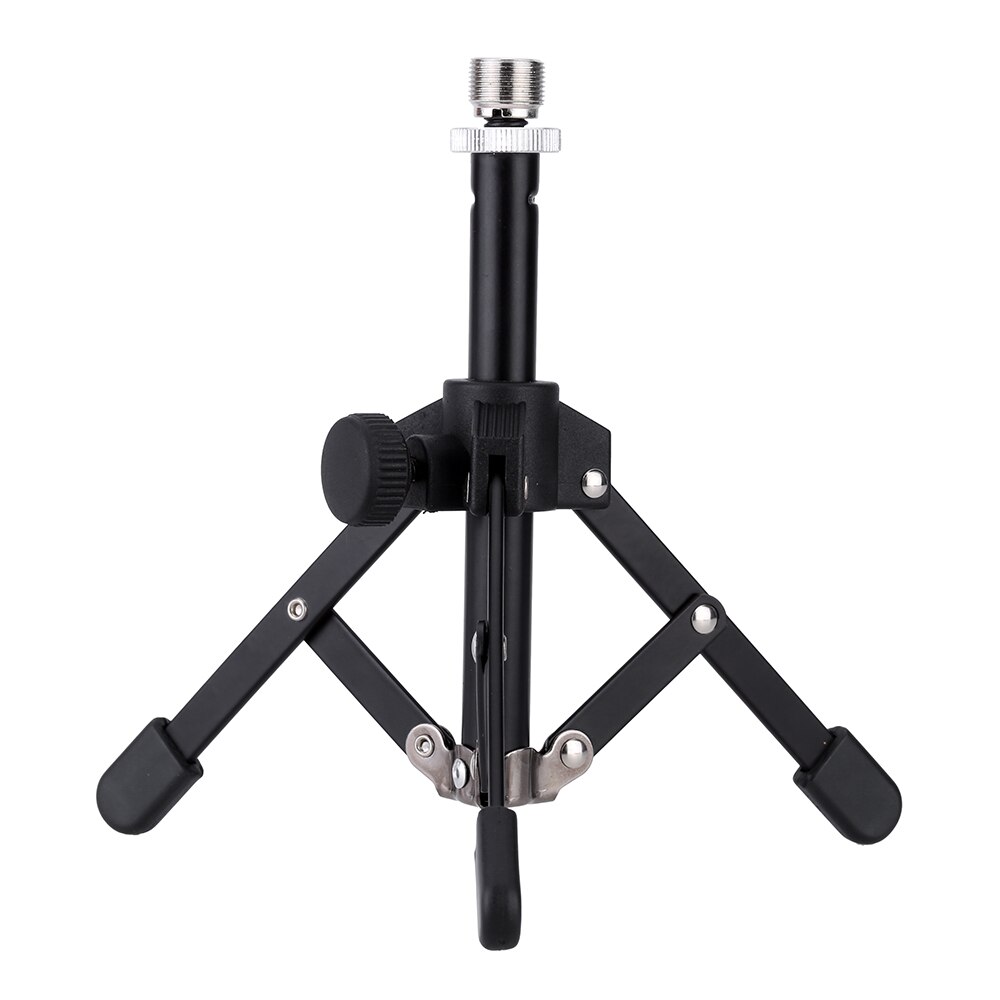 4 optionen Andoer Frau-12 Mini Stativ für Mikrofon Mic Faltbare Schreibtisch Tabletop Stativ Mikrofon Mic Stand Halfter