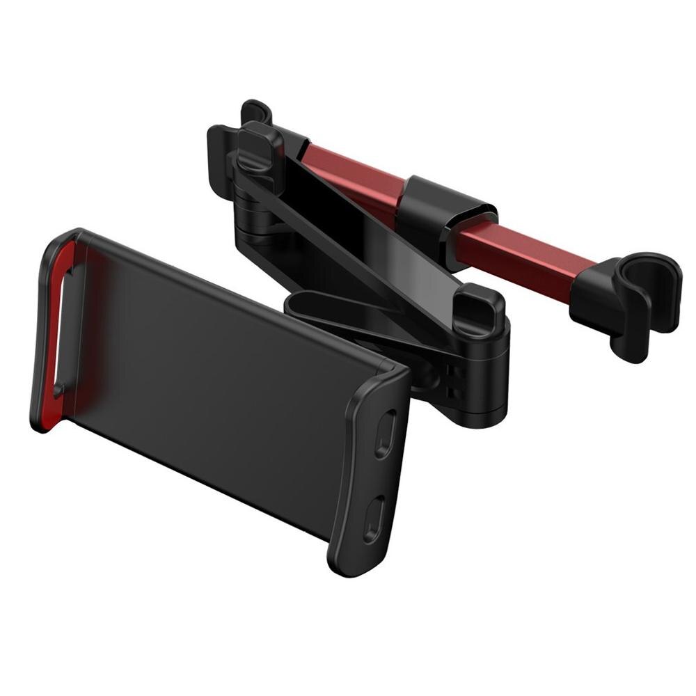 Universele auto achterbank houder hoofdsteun auto houder voor iphone voor ipad mini telefoon tablet beugel auto achter beugel: Rood.intrekbaar