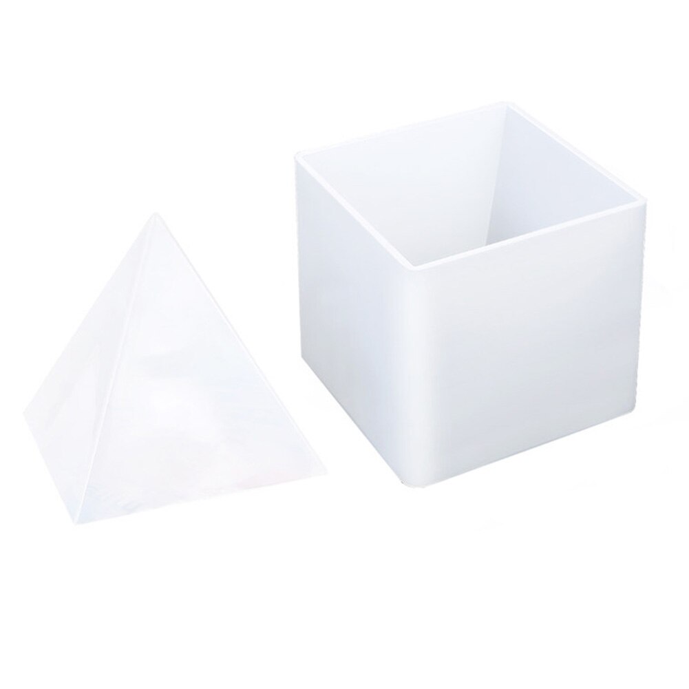 Large Pyramid Silicone DIY Mold for Resin Jewelry Making Ornament Home Decor White: Default Title