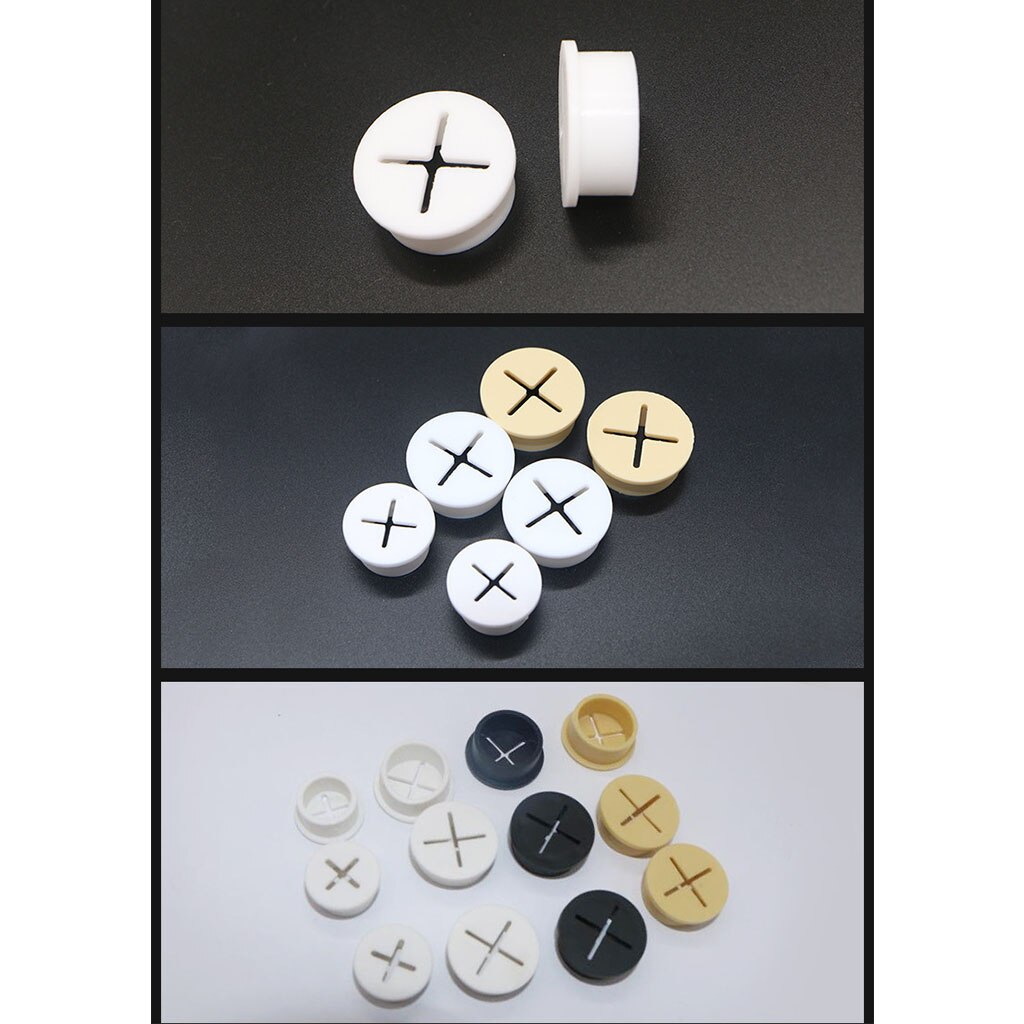 10 Pcs Flexible Wire Rubber Grommets Rubber Cable Cord Grommet for Desk Table Console Furnitures Hole Cover Dustproof