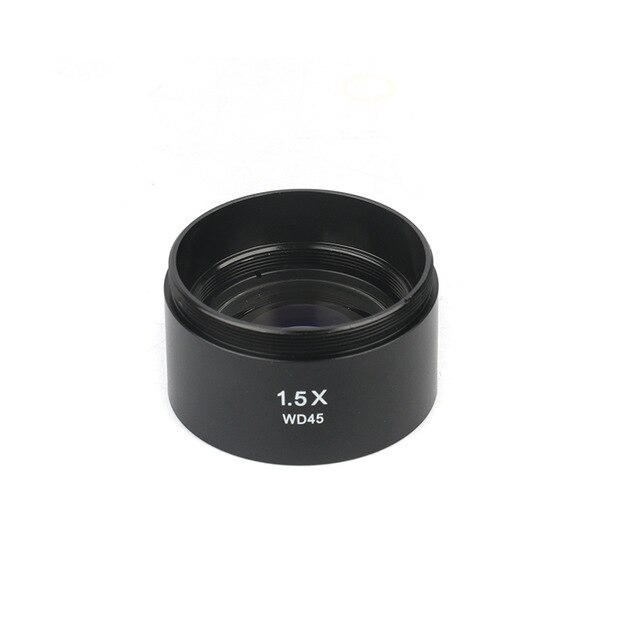 0.3X 0.5X 0.7X 0.75X 1X 1.5X 2.0X Auxiliary Objective Lens for Zoom Stereo Microscope Thread 48mm for trinocular Microscope: 1.5X