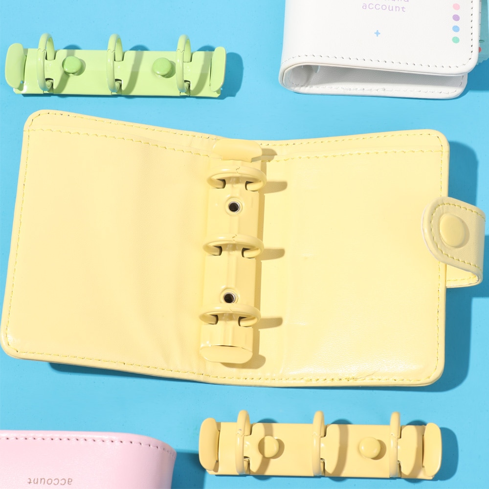 3 Holes Binder Clip Colorful Metal Spiral Ring Binder Notebook Planner Binder Clip Loose-leaf File Folder Office Supplies