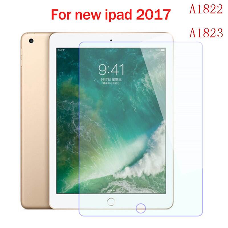 Para iPad Air Pro Mini 1 2 3 4 5 6 7 8 9 11 12.9 Anti-Scratch Protetor de Tela de Vidro Temperado Para O iPad 9.7 10.2 10.5 Pro 11 12.9: iPad 9.7 2017