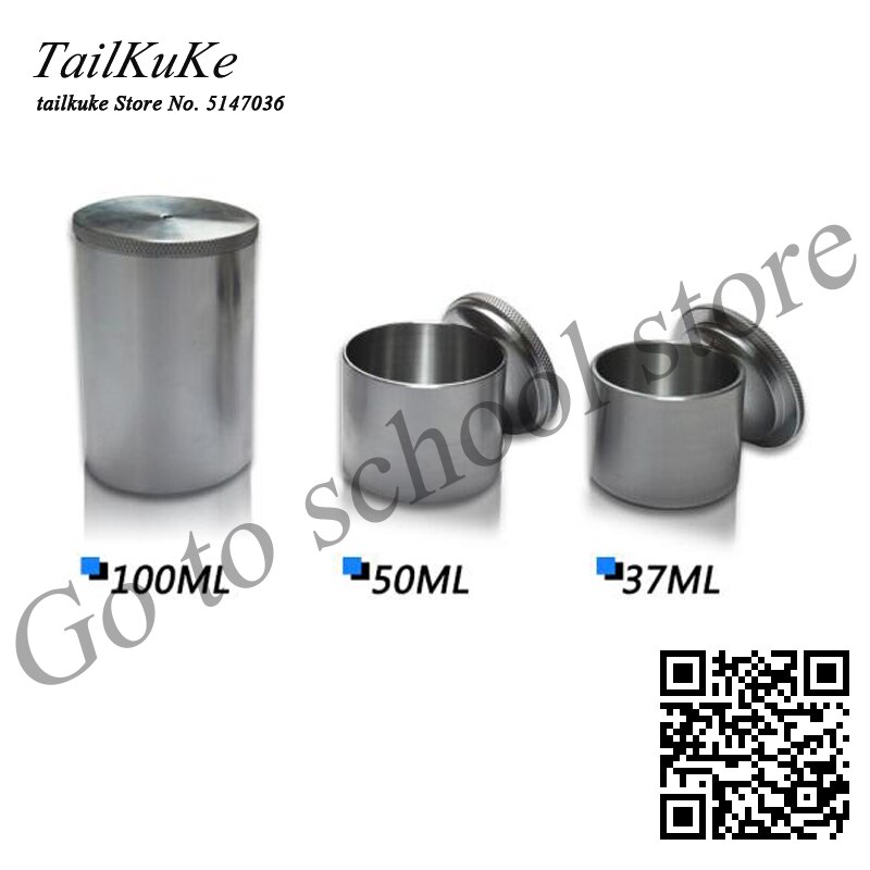 Bestemmelsesmiddel for rustfrit stål densitet pycnometer 37ml 50ml 100ml specifik tyngdekraft belægning specifik tyngdekraft kopdensitet