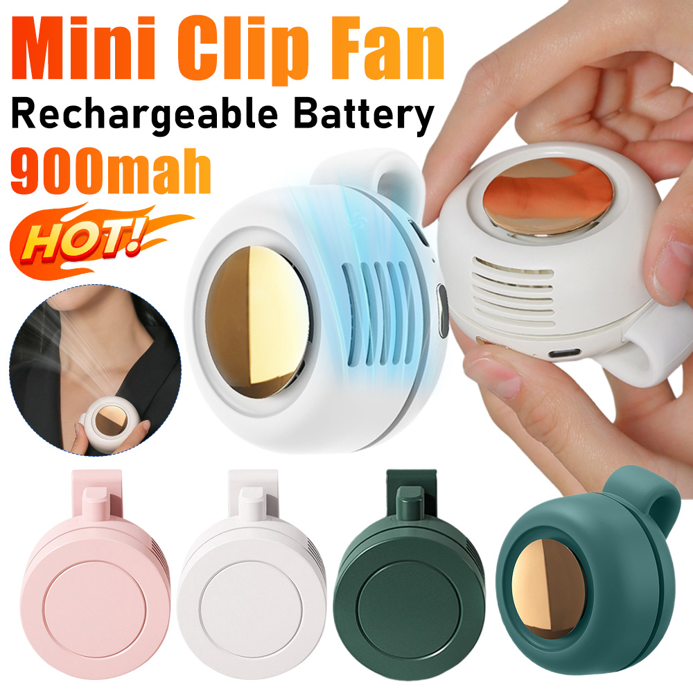 Hengende klips-type små vifter 900 mah usb bærbar mini liten elektrisk vifte bærbar stasjonær håndholdt vifte utendørs kjølevifte