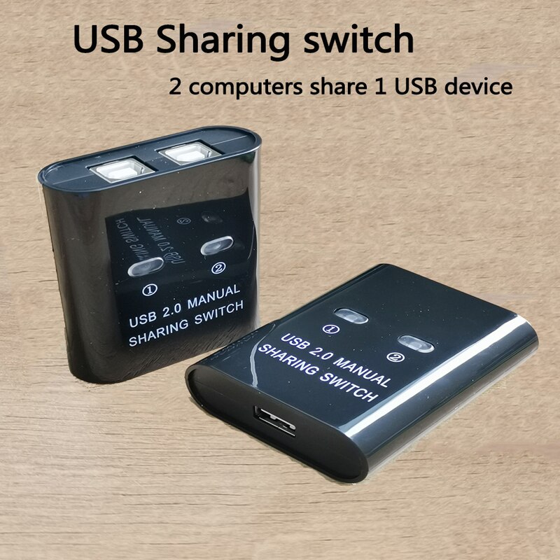 USB 2.0 Sharing switch usb hub 2 pc share 1 USB device 2 computersShared keyboard mouse U disk,