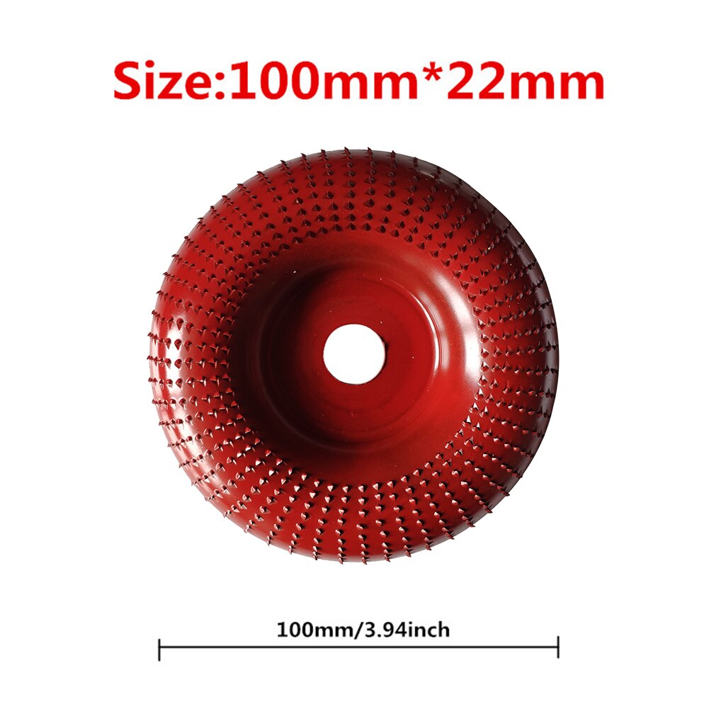 22mm Steel Woodworking Angle Grinding Wheel Wood Sanding Carving Disc Angle Grinder Wheel For Rapid Removal Shaping