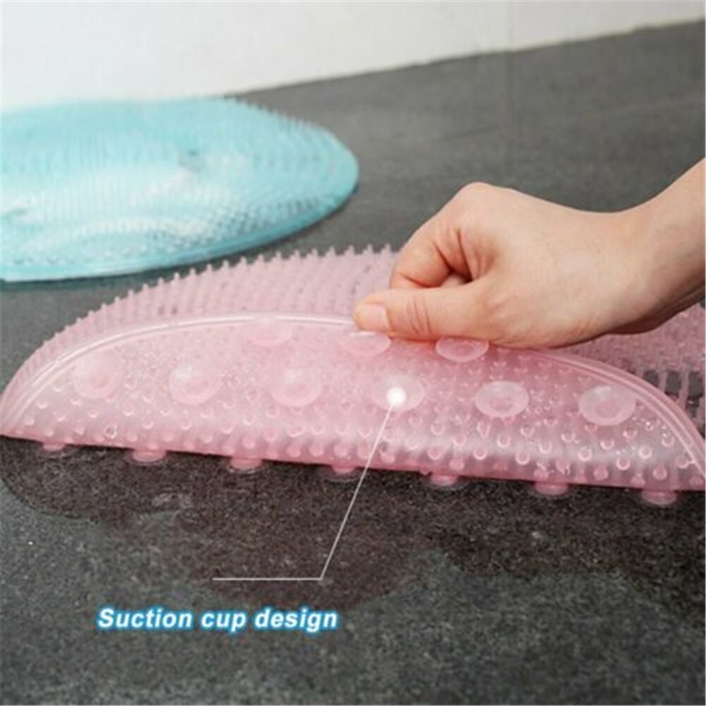 Scrub Bath Massage Pad Non-slip Bathroom Mat PVC Bead Foot Massage Pad Suction Safety Shower Bath Mat